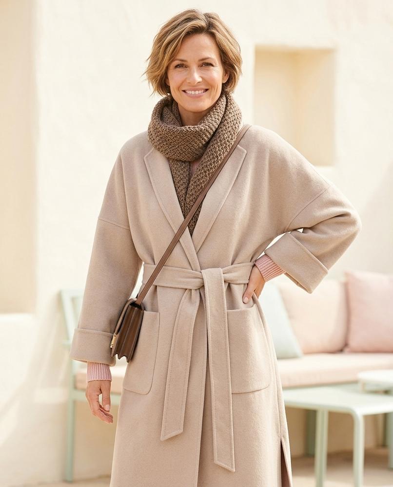 Ulla Fashion - Alram | Gebundener Woll Mantel Damen