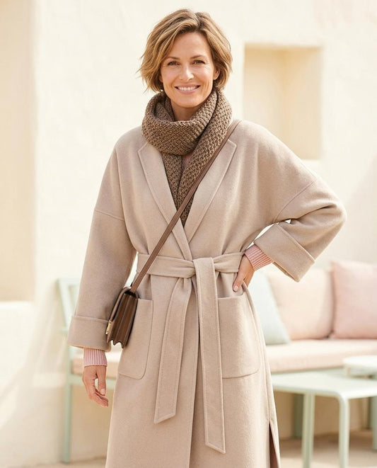 Ulla Fashion - Alram | Gebundener Woll Mantel Damen