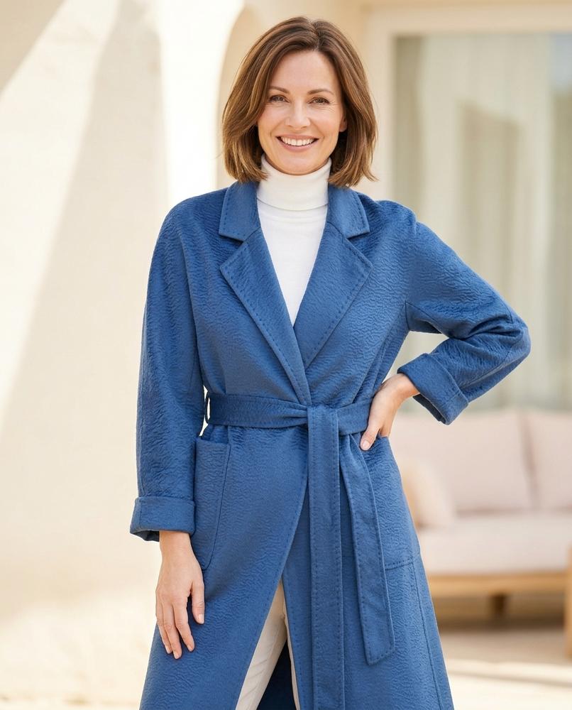 Ulla Fashion - Nolar | Lang Gebunden Mantel Damen
