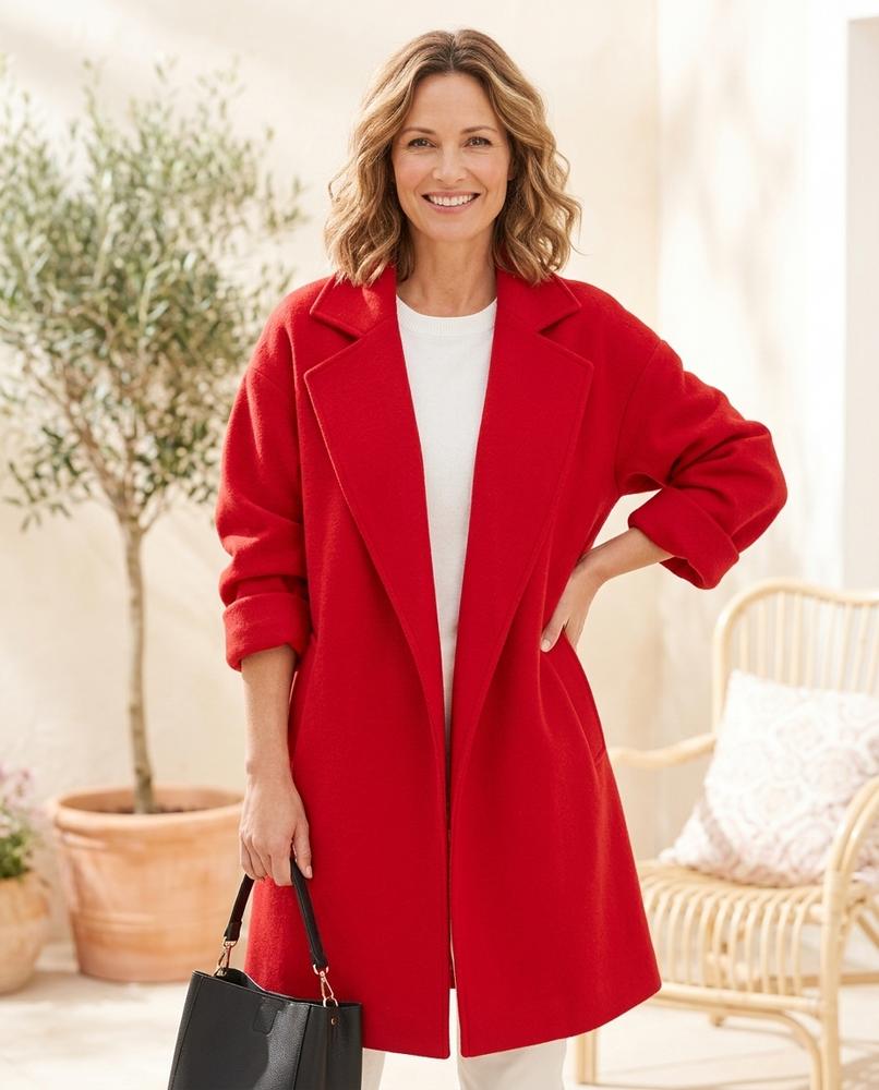Ulla Fashion - Nolar | Lang Gebunden Mantel Damen