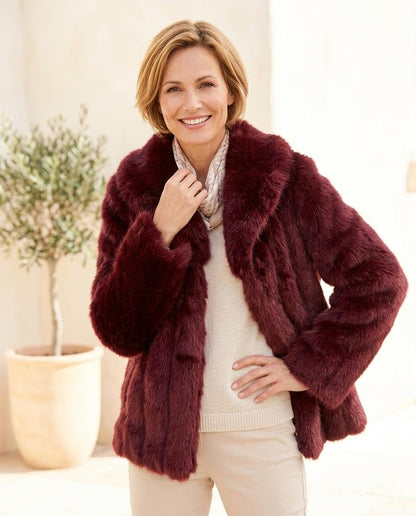 Ulla Fashion - Ramer | Langflorig Voluminös Mantel Damen