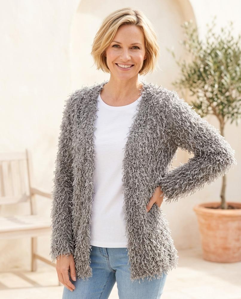 Ulla Fashion - Zanal | Strukturiert Verschlusslos Cardigan Damen