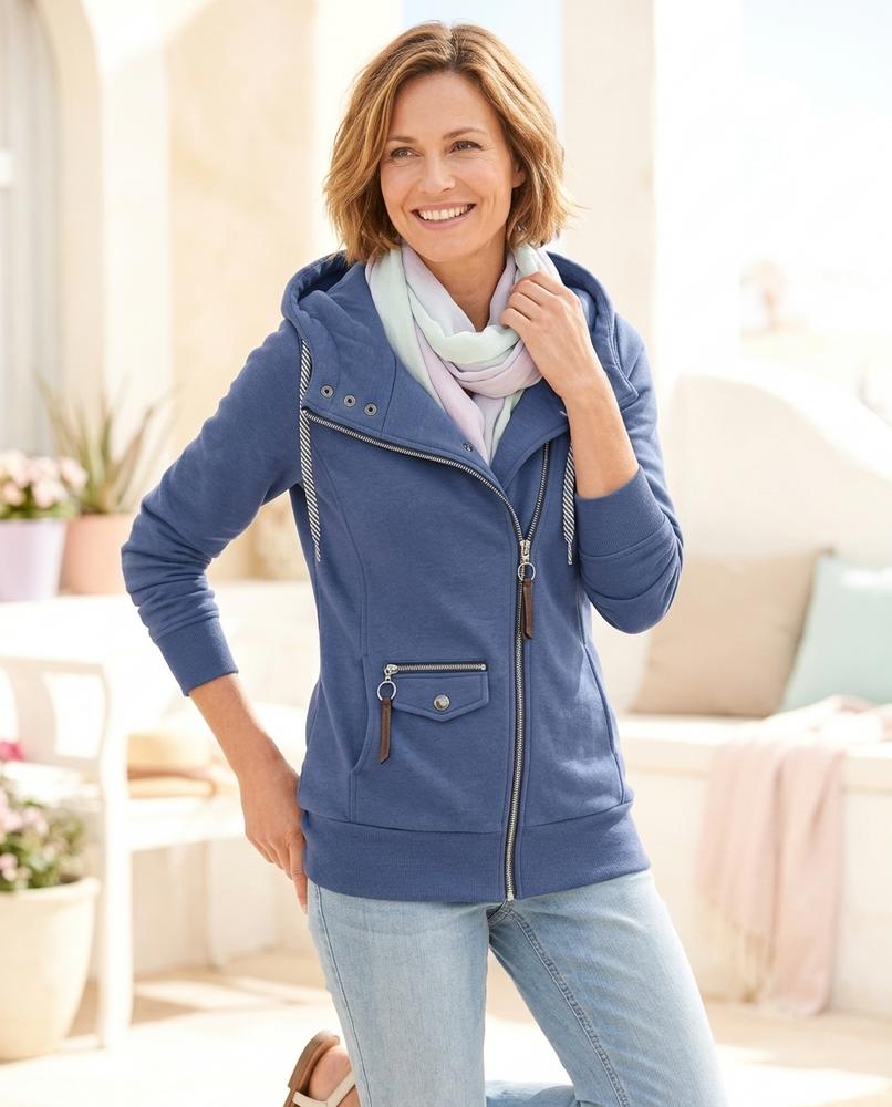 Ulla Fashion - Aldan | Taillierter Hochgeschlossener Hoodie Damen