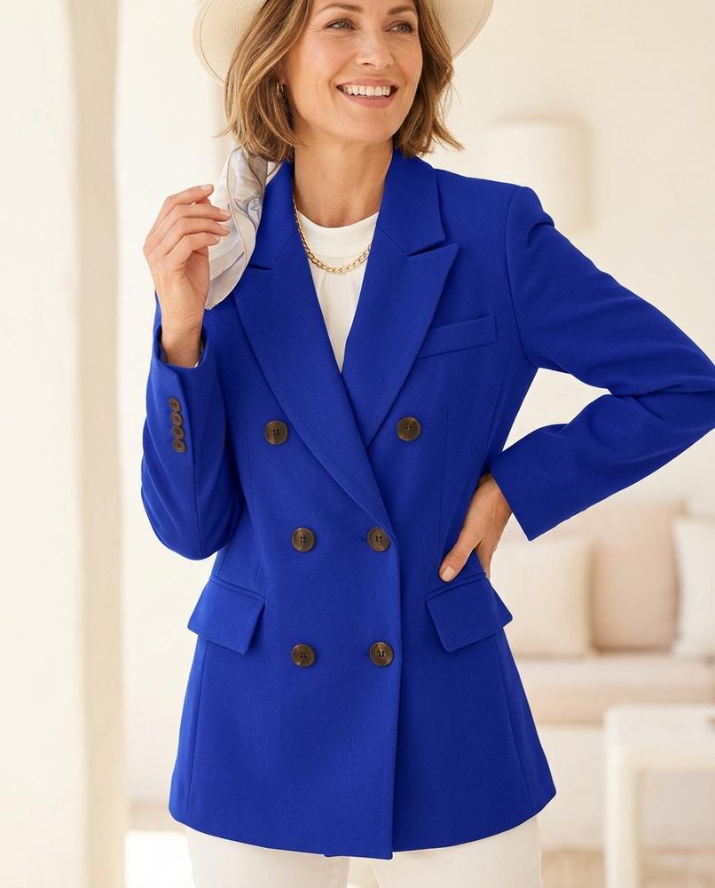 Ulla Fashion - Arran | Doppelreihiger Lang Geschnittener Mantel Damen