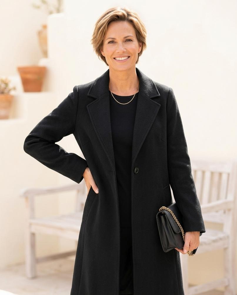 Ulla Fashion - Nemor | Gerade Geschnittener Einreihiger Mantel Damen