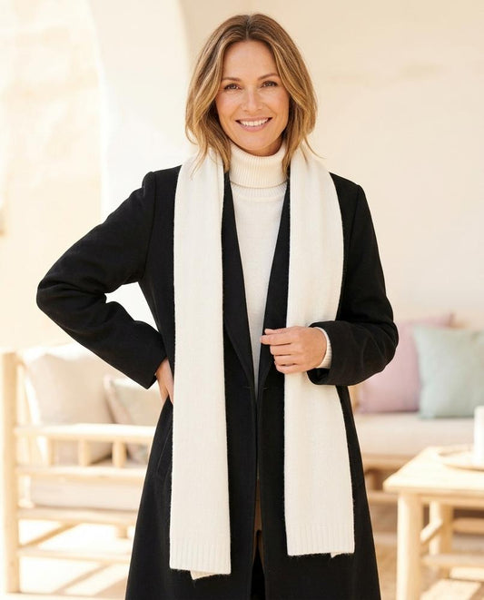 Ulla Fashion - Elmel | Langer Knopfloser Mantel Damen