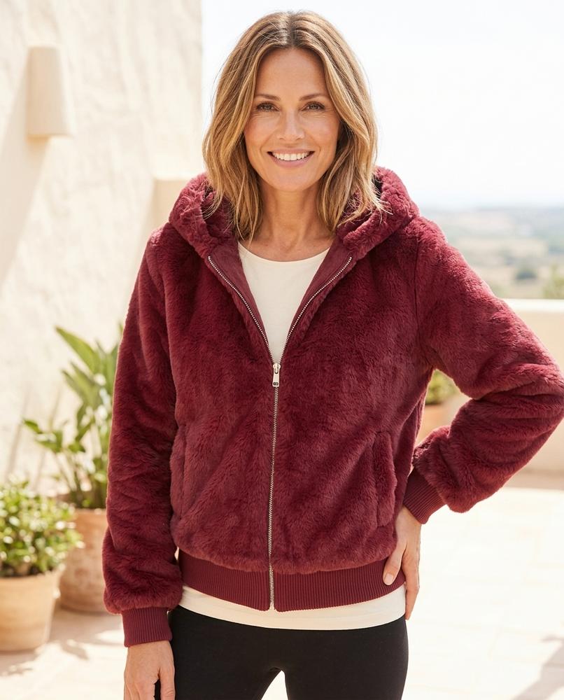 Ulla Fashion - Kelar | Plüschige Kurze Jacke Damen
