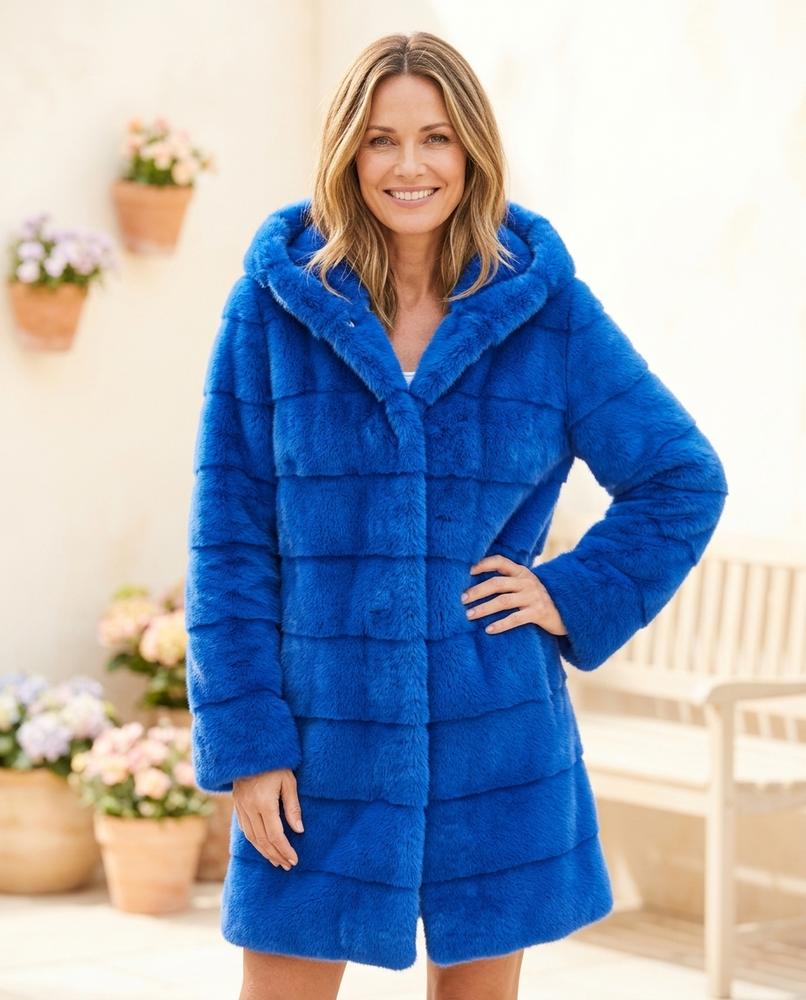 Ulla Fashion - Eltal | Lang Strukturierter Mantel Damen