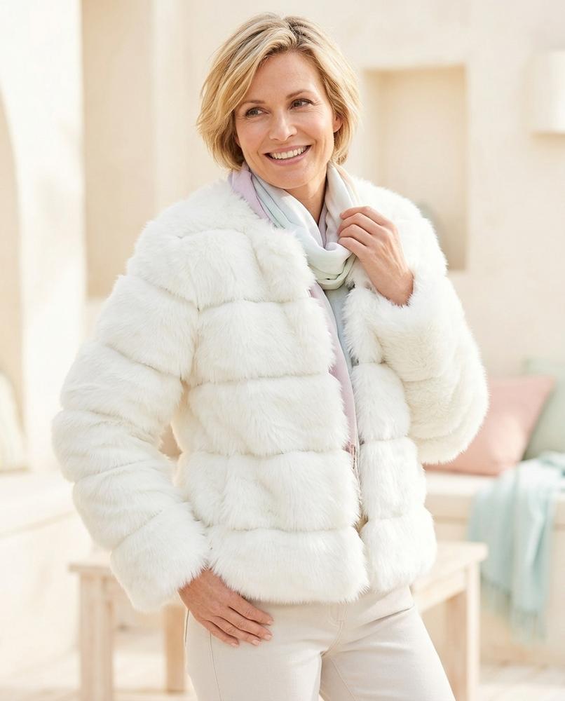 Ulla Fashion - Kahal | Flauschig Gestuft Jacke Damen