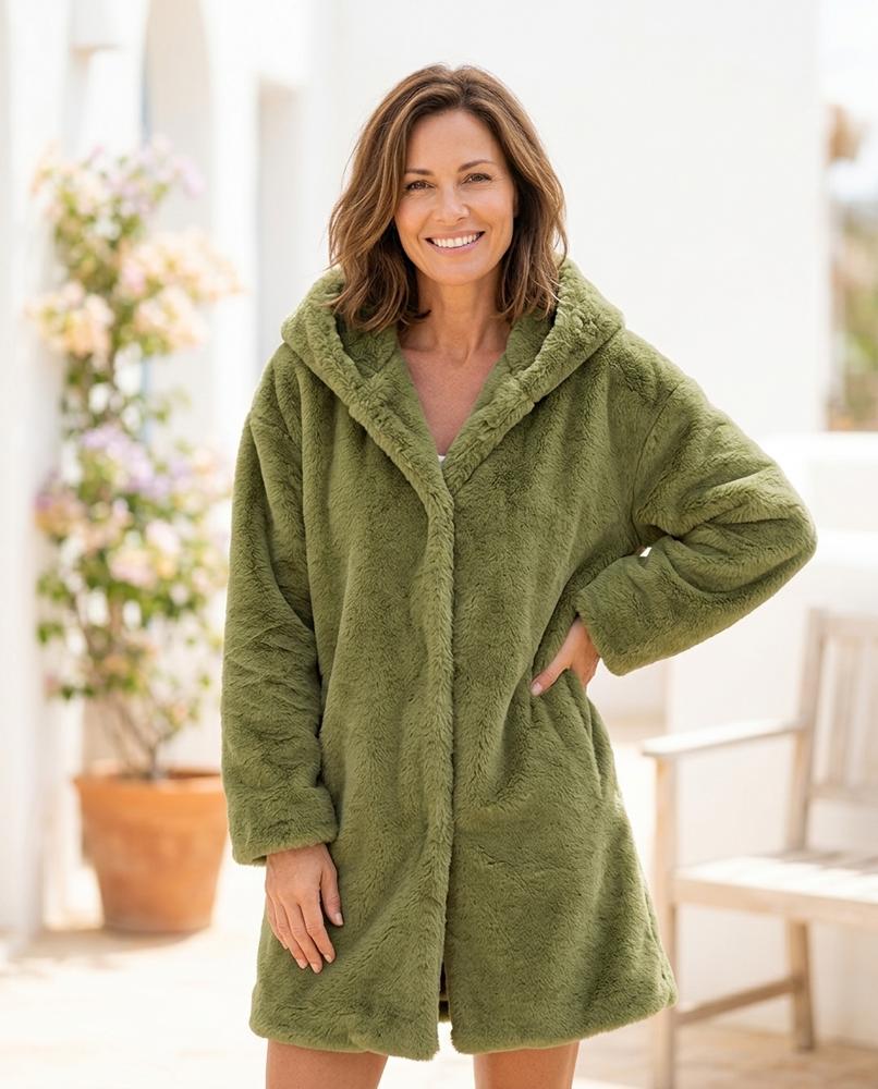 Ulla Fashion - Colin | Langer Gefütterter Mantel Damen