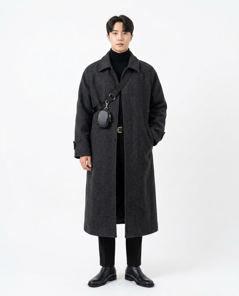 Ulla Fashion - Zalar | Oversized Hochgeschlossen Mantel Herren