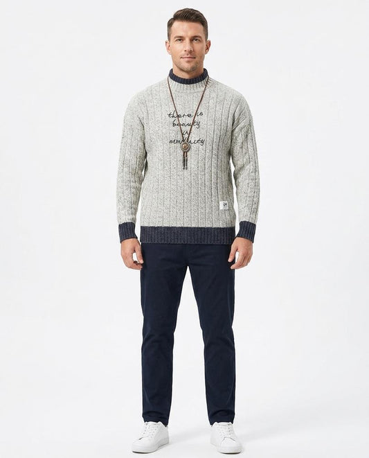 Ulla Fashion - Levar | Gerippt Gefüttert Pullover Herren