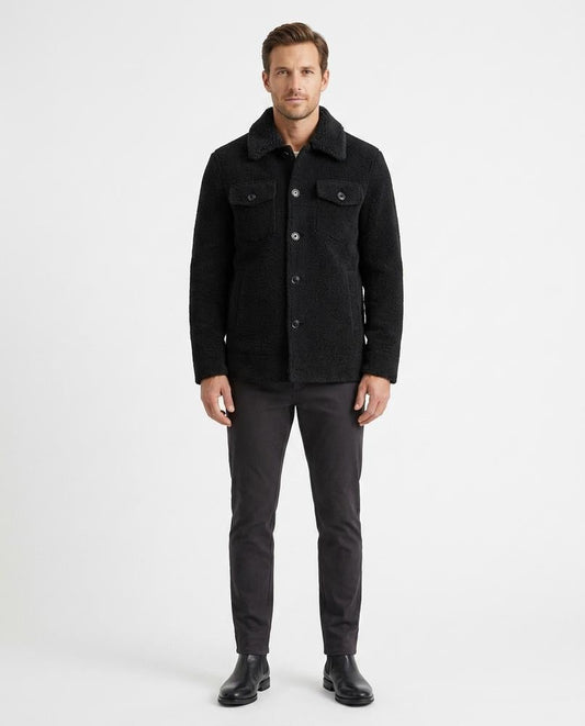 Ulla Fashion - Kelev | Strukturierte Gefütterte Jacke Herren
