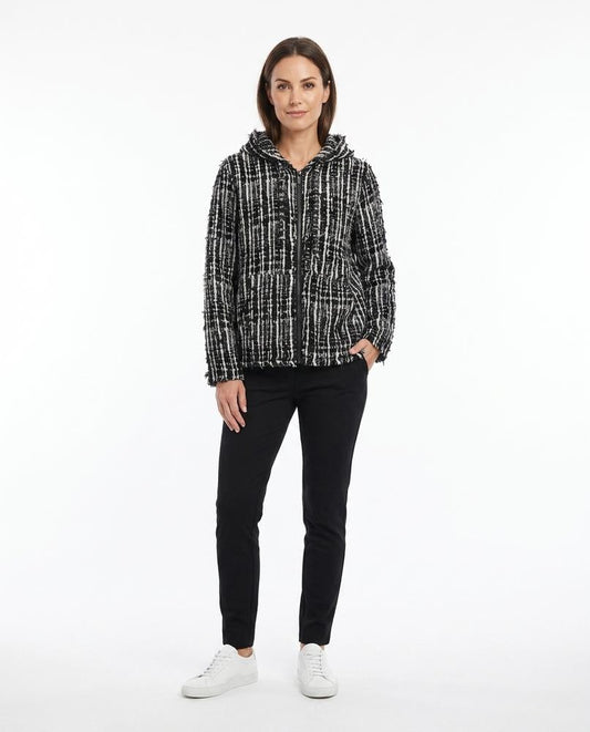 Ulla Fashion - Vadan | Strukturierte Gestreifte Jacke Unisex
