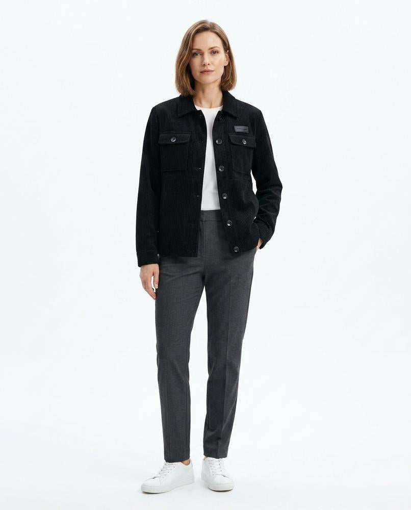Ulla Fashion - Seven | Gerippte Geknöpfte Jacke Herren