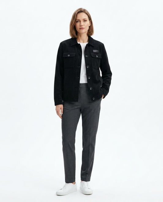 Ulla Fashion - Seven | Gerippte Geknöpfte Jacke Herren