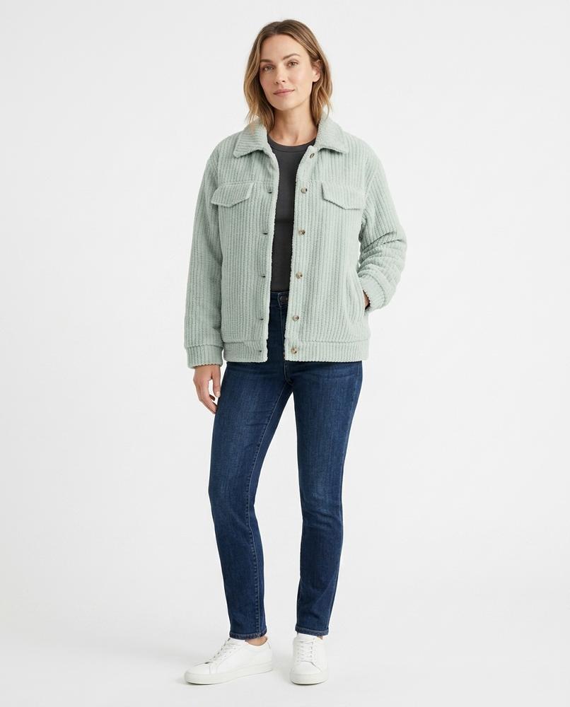 Ulla Fashion - Laken | Gerippt Geknöpft Jacke Unisex