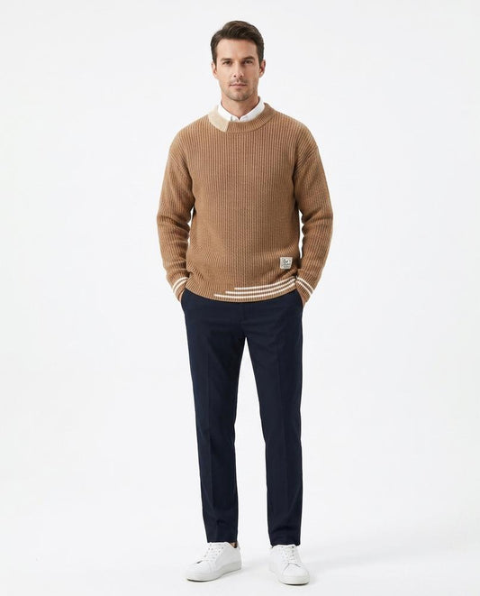 Ulla Fashion - Vetir | Strukturiert Langärmelig Pullover Herren