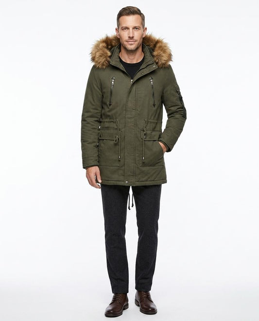 Ulla Fashion - Karam | Gefütterte Kapuzen Jacke Herren