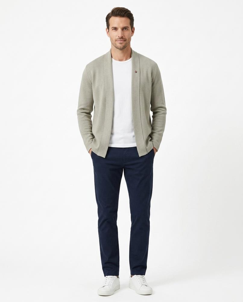 Ulla Fashion - Leral | Offener Strukturierter Cardigan Herren
