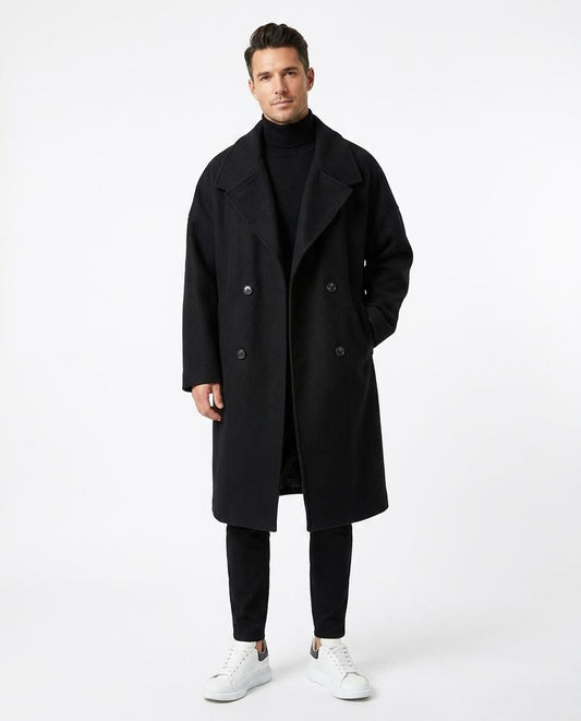 Ulla Fashion - Zator | Weit Geschnittener Zweireihiger Mantel Unisex