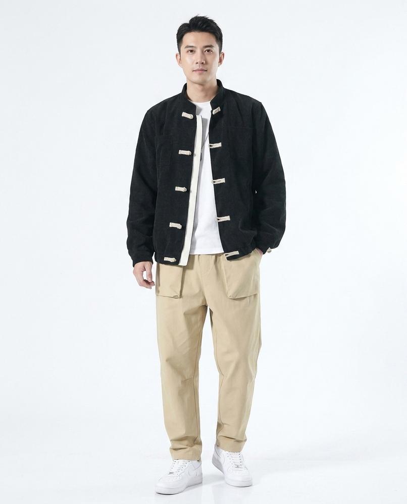 Ulla Fashion - Lemar | Cord Geknebelte Jacke Herren