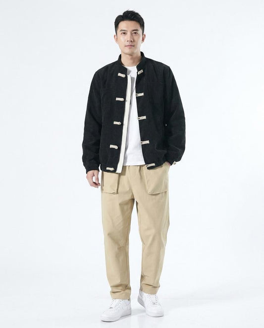 Ulla Fashion - Lemar | Cord Geknebelte Jacke Herren