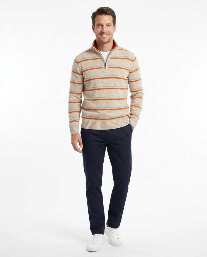 Ulla Fashion - Lyven | Gestreift Gefüttert Pullover Herren