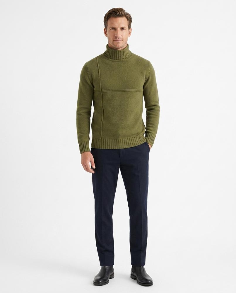 Ulla Fashion - Casen | Strukturierter Gerippter Rollkragenpullover Herren