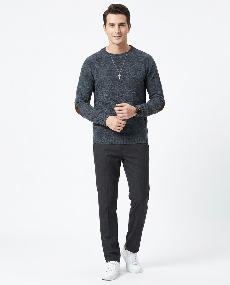 Ulla Fashion - Tahal | Melierter Strukturierter Pullover Herren