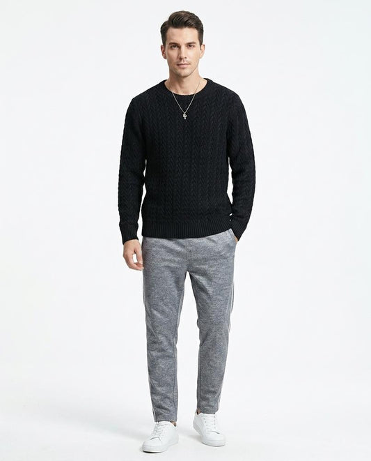 Ulla Fashion - Velar | Strukturiert Langärmlig Pullover Herren
