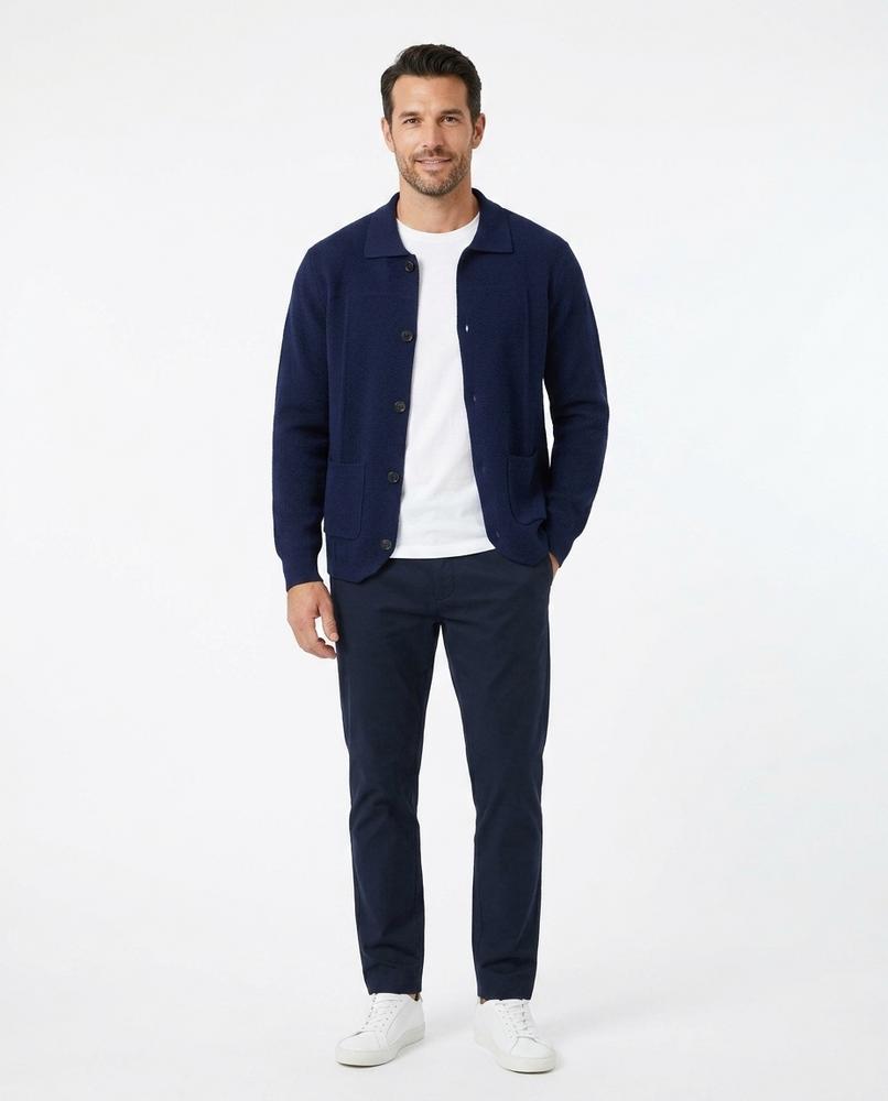 Ulla Fashion - Alsel | Strukturiert Geknöpft Cardigan Herren