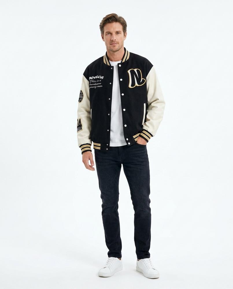 Ulla Fashion - Ramon | Geknöpft Bestickt Jacke Herren