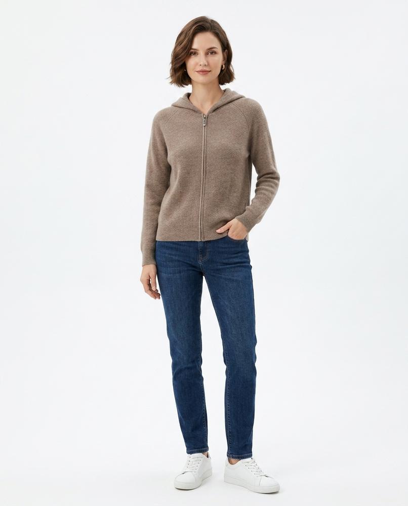 Ulla Fashion - Miven | Gerippter Feingestrickter Hoodie Unisex