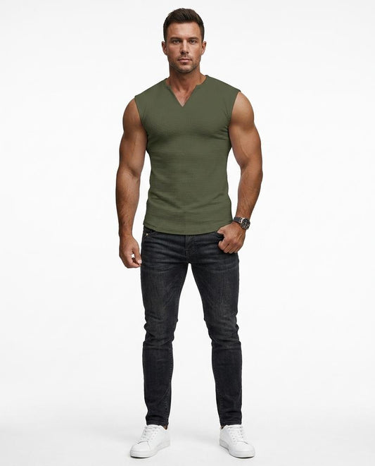 Ulla Fashion - Nilom | Strukturiert Ärmellos Shirt Herren