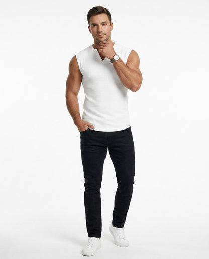 Ulla Fashion - Nilom | Strukturiert Ärmellos Shirt Herren