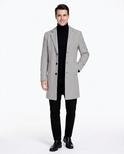 Ulla Fashion - Rarel | Tailliert Geknöpft Mantel Herren