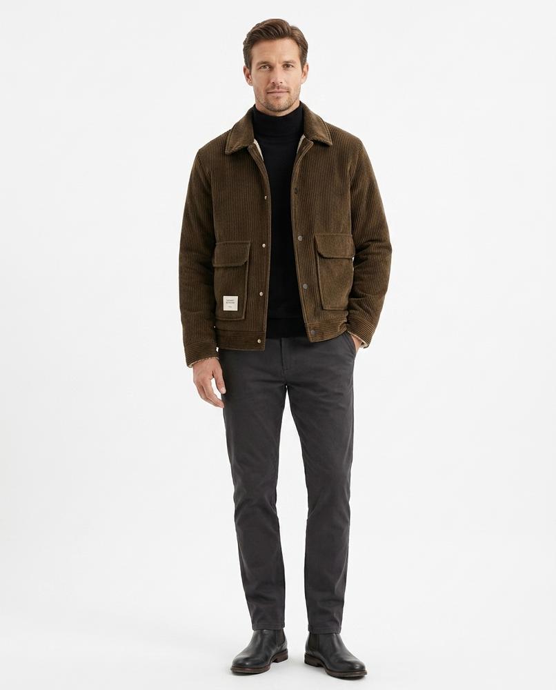 Ulla Fashion - Vamir | Gefüttert Cord Jacke Herren