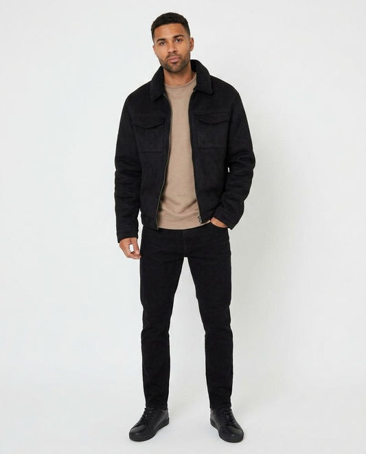 Ulla Fashion - Milin | Gefütterte Veloursartige Jacke Herren