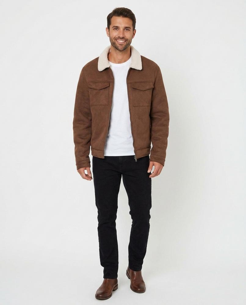 Ulla Fashion - Milin | Gefütterte Veloursartige Jacke Herren