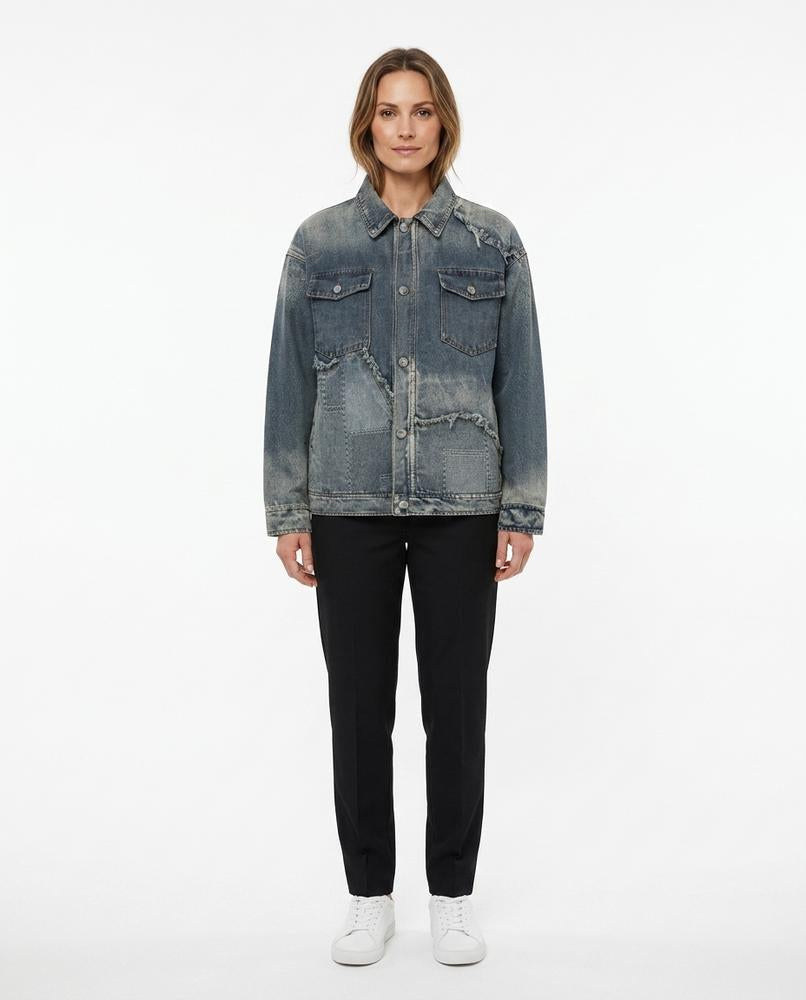 Ulla Fashion - Vulun | Verwaschen Gepatcht Jacke Unisex