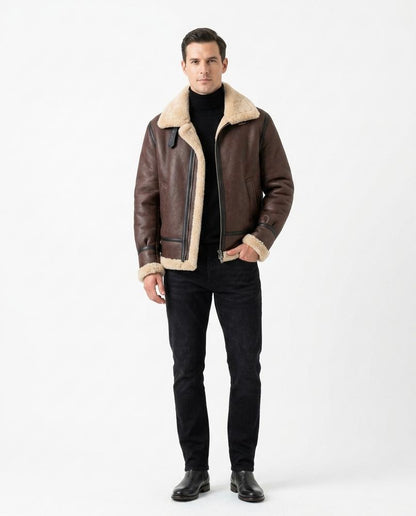 Ulla Fashion - Vipel | Gefütterte Asymmetrische Jacke Herren