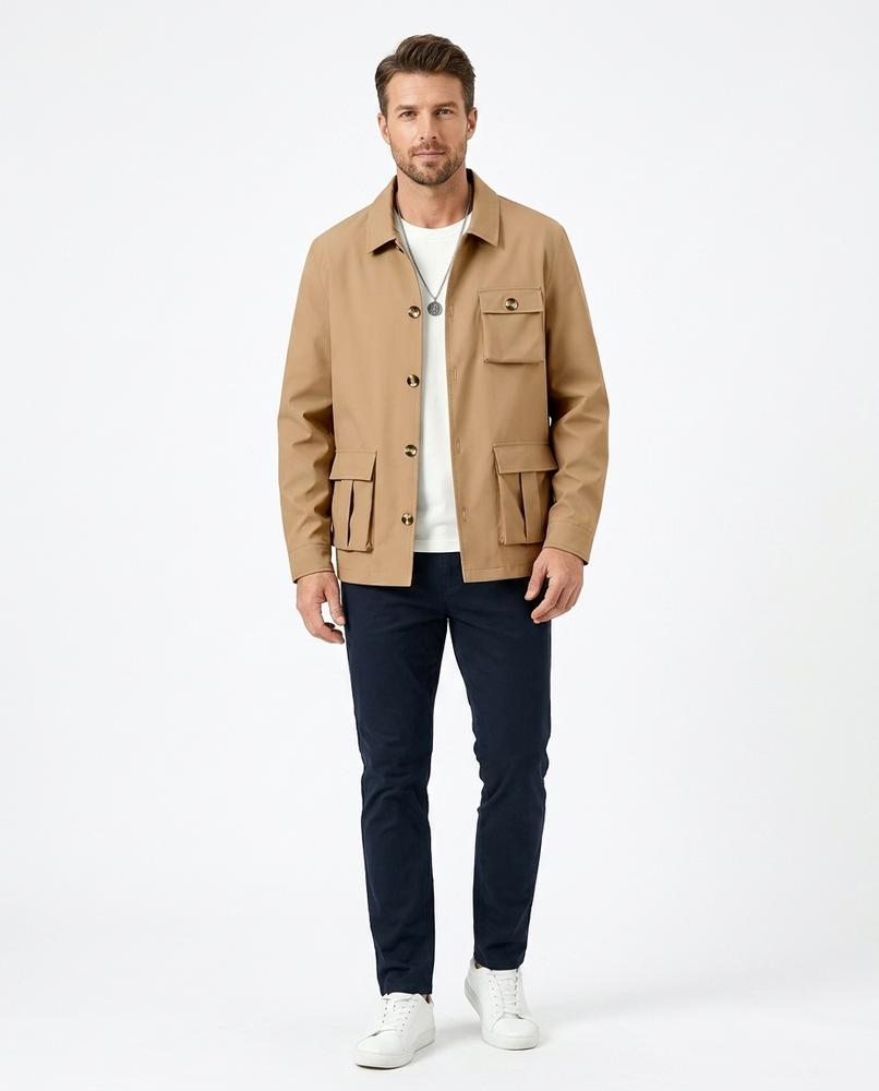 Ulla Fashion - Nalad | Funktional Geknöpft Jacke Herren