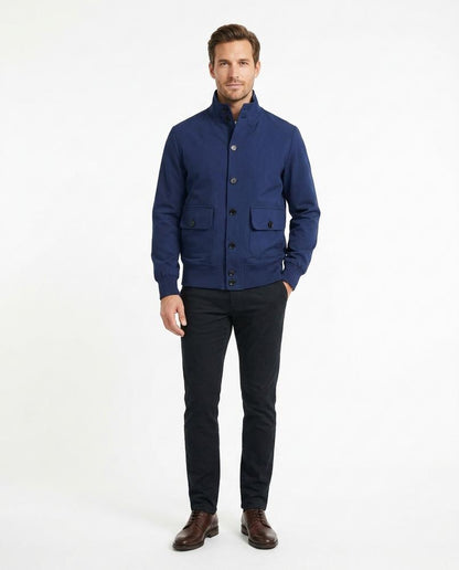 Ulla Fashion - Ribin | Geknöpft Gerippt Jacke Herren
