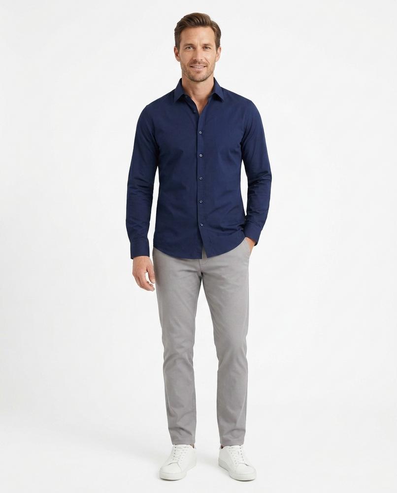 Ulla Fashion - Dinod | Tailliertes Langarm Hemd Herren