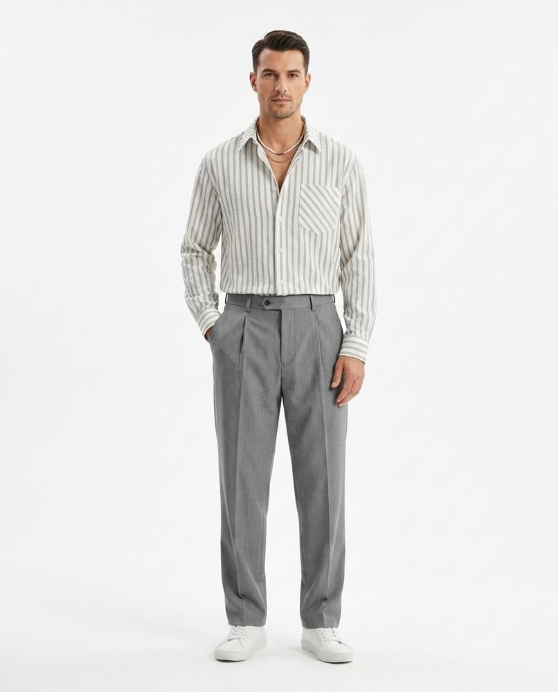 Ulla Fashion - Kusel | Gestreiftes Langärmliges Hemd Herren