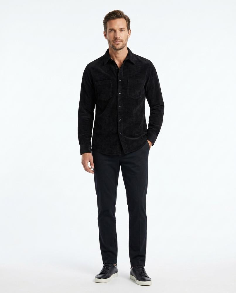 Ulla Fashion - Yolum | Langärmliges Cord Hemd Herren