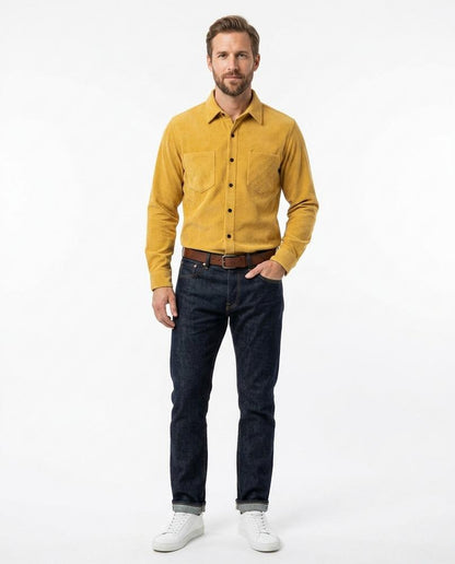 Ulla Fashion - Yolum | Langärmliges Cord Hemd Herren