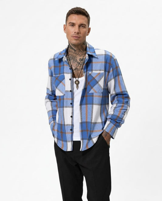 Ulla Fashion - Nasal | Kariert Langärmlig Hemd Herren