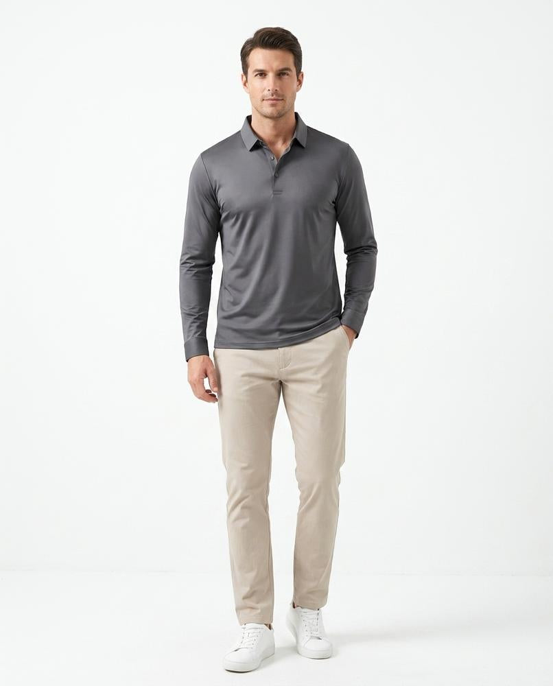 Ulla Fashion - Eelem | Elastisch Langärmlig Hemd Herren